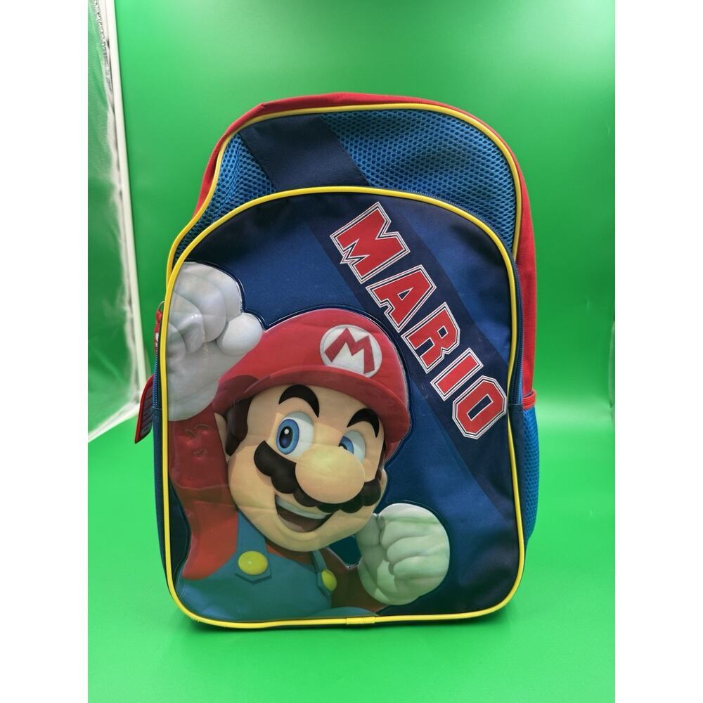 Super Mario Brothers backpack featuring‎ Mario on the front